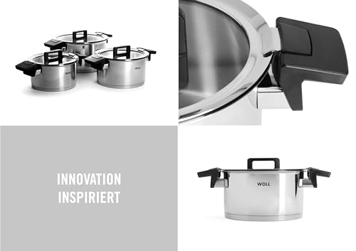 Woll Zestaw Garnków Stal Nierdzewna 6 elementów - Srebrne Naczynia Kuchenne - obrazek 4