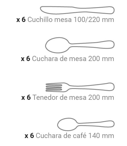 ARCOS 24-częściowy zestaw sztućców na stół - kompletny zestaw sztućców - obrazek 9