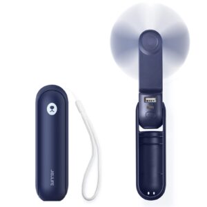 JISULIFE wentylator kieszonkowy, przenośny mini wentylator ręczny, zas