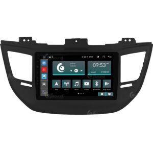 Konkretne radio samochodowe dla Hyundai Tucson czarny (z nawigacją i kamerą cofania w standardzie) Android GPS Bluetooth WiFi USB DAB+ Touchscreen 9" 8core Carplay AndroidAuto