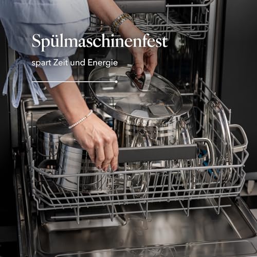 FLORINA Zestaw garnków Smart I 8-częściowy zestaw garnków z wysokiej j - obrazek 2