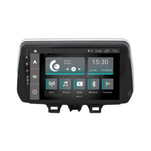 Radio samochodowe Hyundai Tucson 2018-21 z kamerą cofania Android GPS Bluetooth WiFi USB DAB Touchscreen 9″ Carplay AndroidAuto