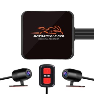 VSYSTO Motocyklowa Kamera 1080P, Podwójne Kamery, WiFi, G-Sensor, Noktowizor