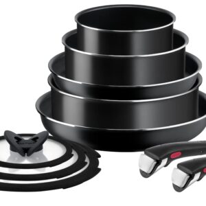 Tefal Ingenio Easy On Zestaw Garnków i Patelni 10 szt. Czarny - Idealny do Kuchni