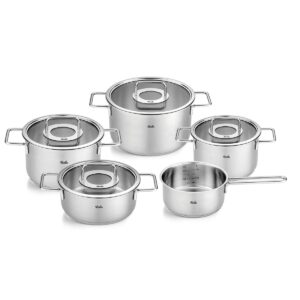 Fissler Pure Collection zestaw garnków ze stali nierdzewnej, 5-częścio