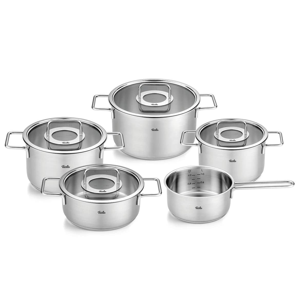 Fissler Pure Collection zestaw garnków ze stali nierdzewnej, 5-częścio