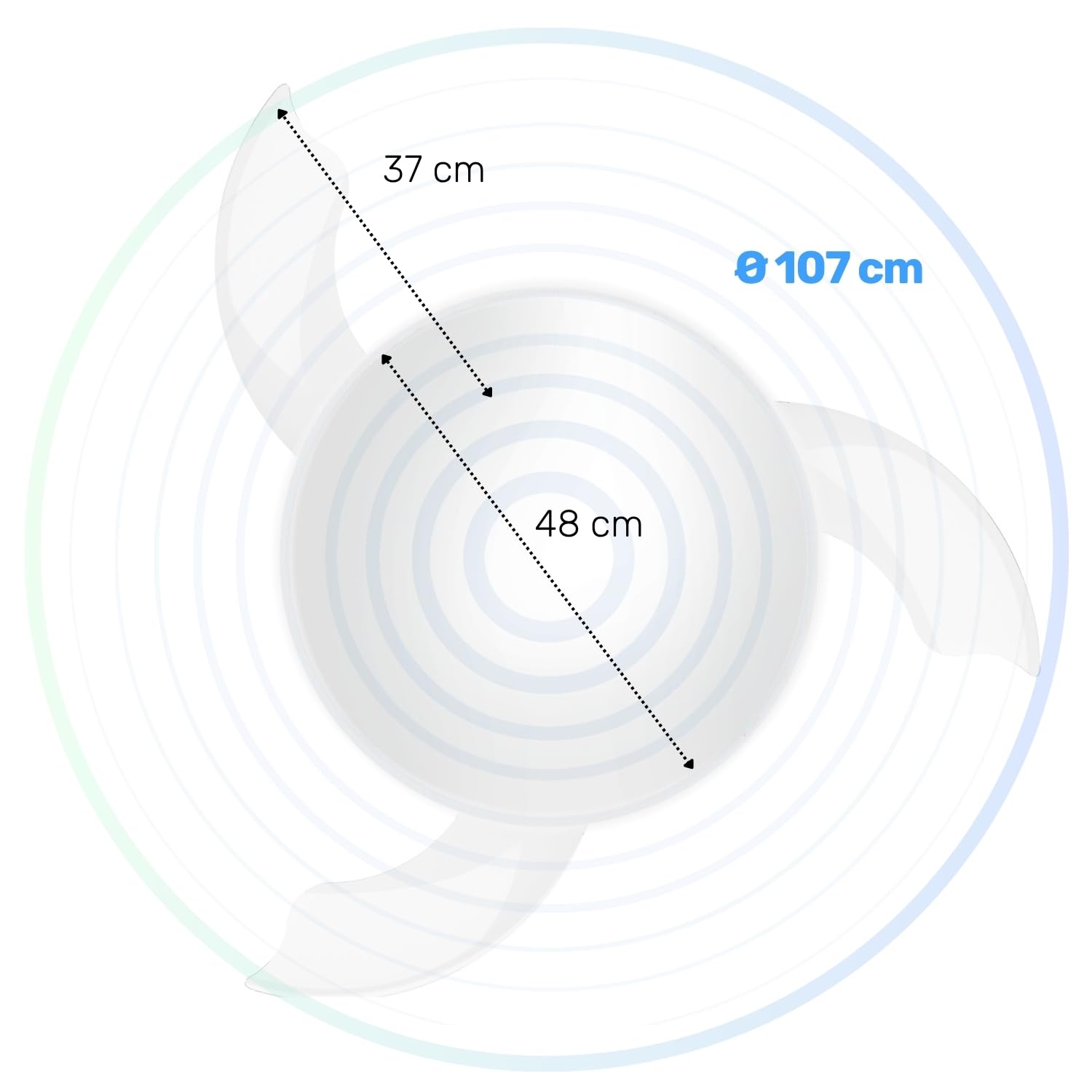 Wentylator sufitowy Taurus Fresko Hide - nowoczesny design i wydajność - obrazek 2