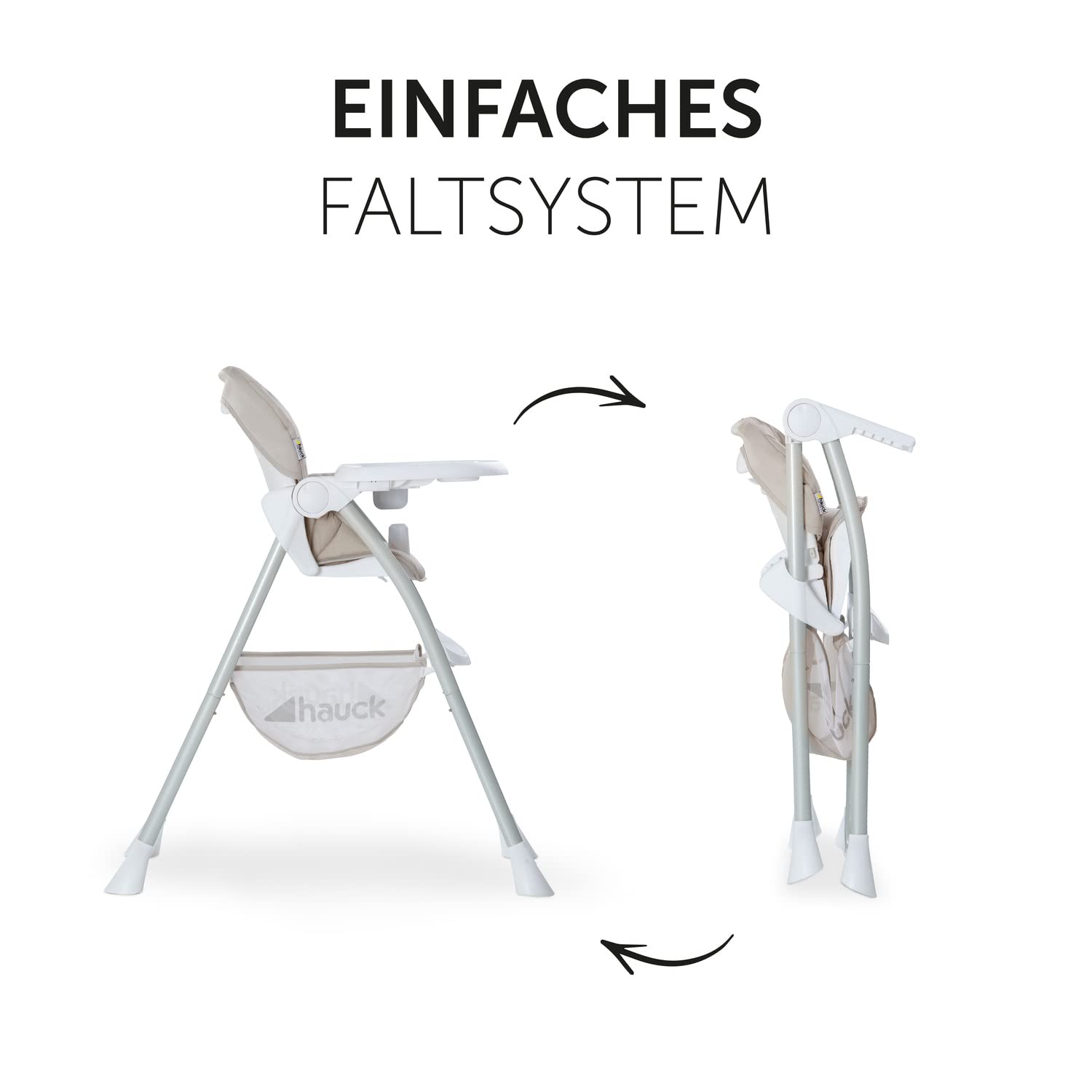 Hauck Sit N Fold – Krzesełko do Karmienia z Regulowanym Oparciem i Składane - obrazek 6