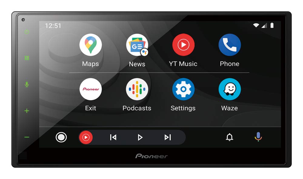 Pioneer SPH-DA160DAB-AN 68-calowy odbiornik multimedialny 2-DIN z Apple CarPlay Android Auto DAB+ i Bluetooth w tym antena DAB