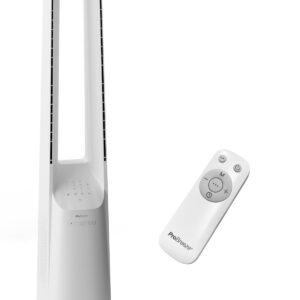 Pro Breeze Bezłopatkowy Wentylator Kolumnowy 101 cm - Cichy, 6 Prędkości, Oscylacja 60°