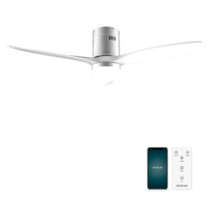 Wentylator sufitowy Cecotec EnergySilence Aero 5600 Aqua IronWhite 52" Wi-Fi, 6 prędkości, IP44