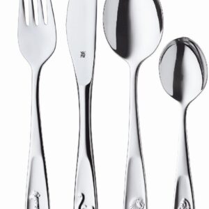 WMF Zestaw Sztućców dla Dzieci, Srebrny, 4 szt
