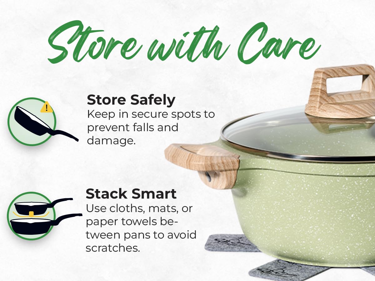 Zestaw 15 garnków i patelni Just Perfecto - granitowe, indukcyjne, nieprzywierające - obrazek 3