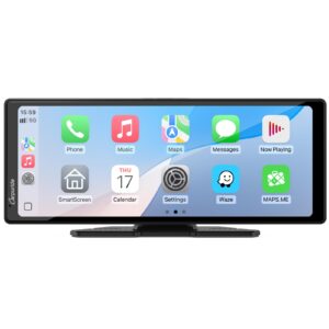 Carpuride V92 Przenośny samochodowy stereo, Bezprzewodowy Carplay i An