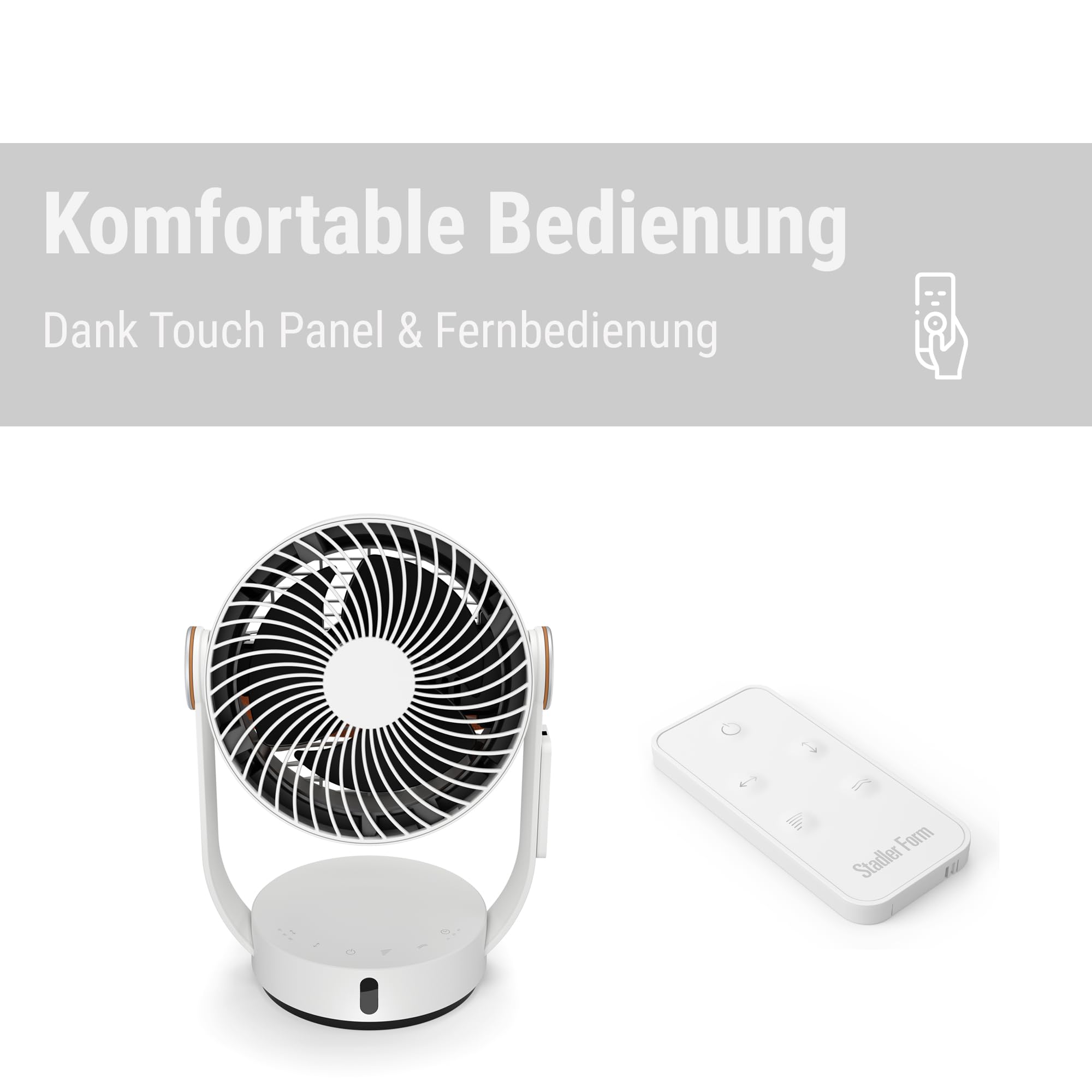 Stadler Form Cyrkulator powietrza Leo 3D, wentylator z funkcją obrotu - obrazek 3