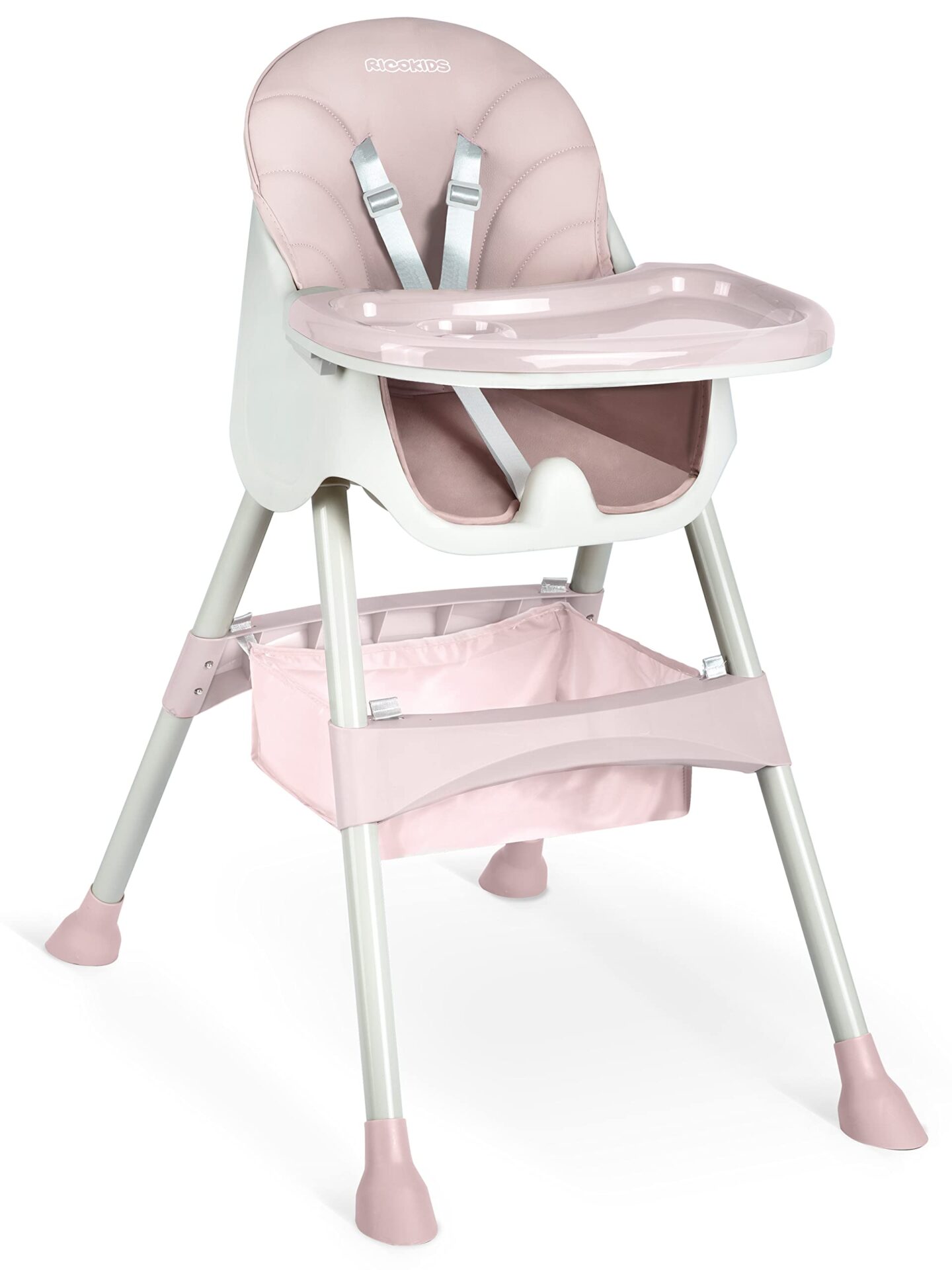 Ricokids Krzesełko do karmienia Milo dla dzieci składane tacka - obrazek 15