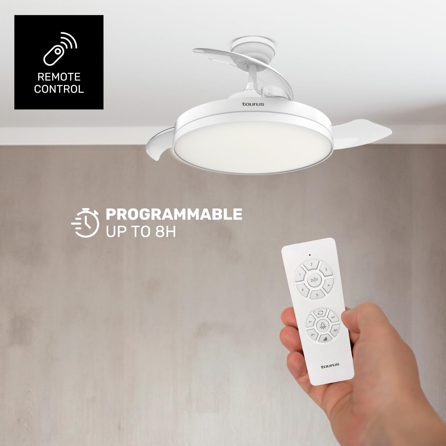 Wentylator sufitowy Taurus Fresko Hide - nowoczesny design i wydajność - obrazek 3