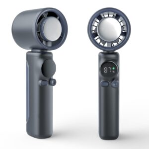 Przenośny wentylator ręczny 4000 mAh z regulacją prędkości i wyświetlaczem