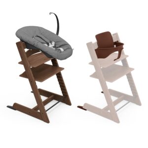 Krzesełko do karmienia Stokke Tripp Trapp, czarny dąb (w zestawie krze