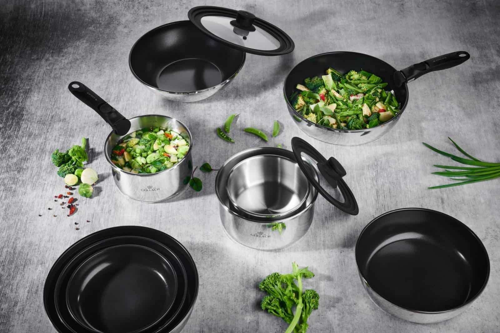 Gerlach Smart Steel Zestaw Garnków Indukcja Stal Nierdzewna Wielowarst - obrazek 5