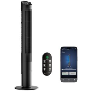 Wentylator kolumnowy CoolHome CF2402 z pilotem, cichy i bezpieczny do sypialni