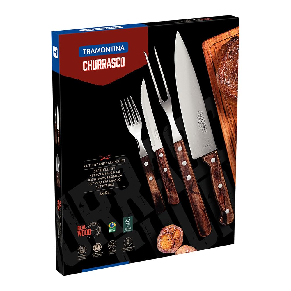 Tramontina 29899/211 zestaw sztućców do grilla, zestaw 14-częściowy, s - obrazek 7