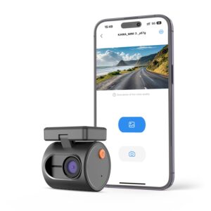 Mini Dashcam KAWA 1296P QHD – Super Nachtsicht, 24H Parküberwachung, Notfallaufnahme