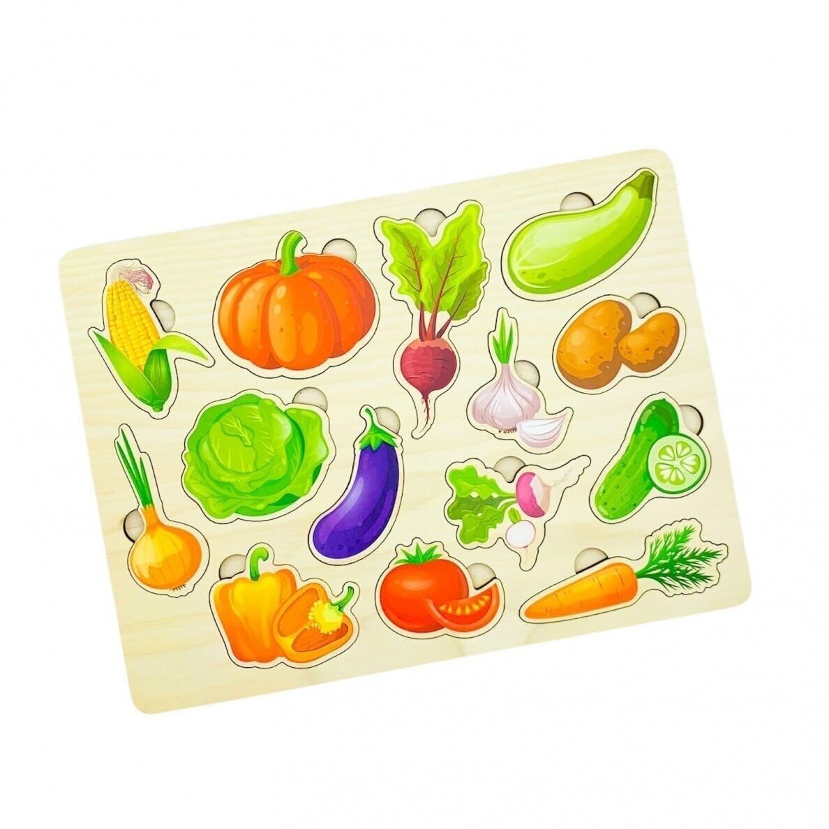 FANCY BABY Drewniane Puzzle Montessori 3w1, Zestaw Układanek dla Dziec - obrazek 6