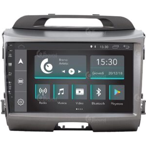 Konkretne radio samochodowe dla Kia Sportage ze standardową podstawą r