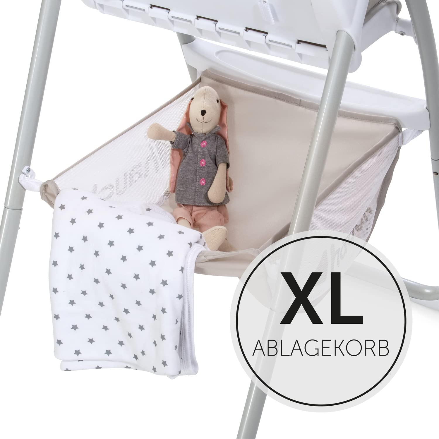 Hauck Sit N Fold – Krzesełko do Karmienia z Regulowanym Oparciem i Składane - obrazek 2