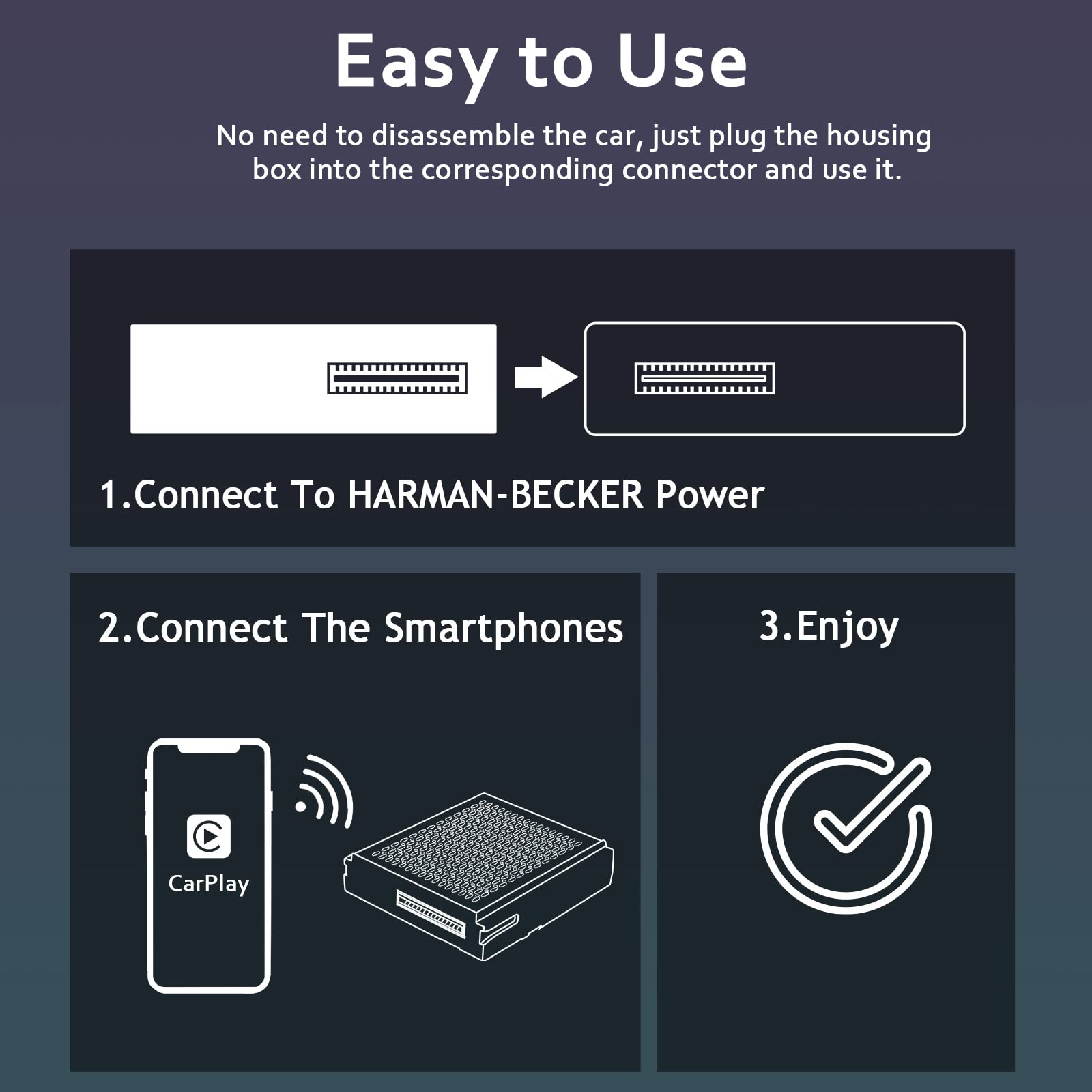 CARabc Bezprzewodowy Carplay kompatybilny z Apple Carplay i Android Au - obrazek 5