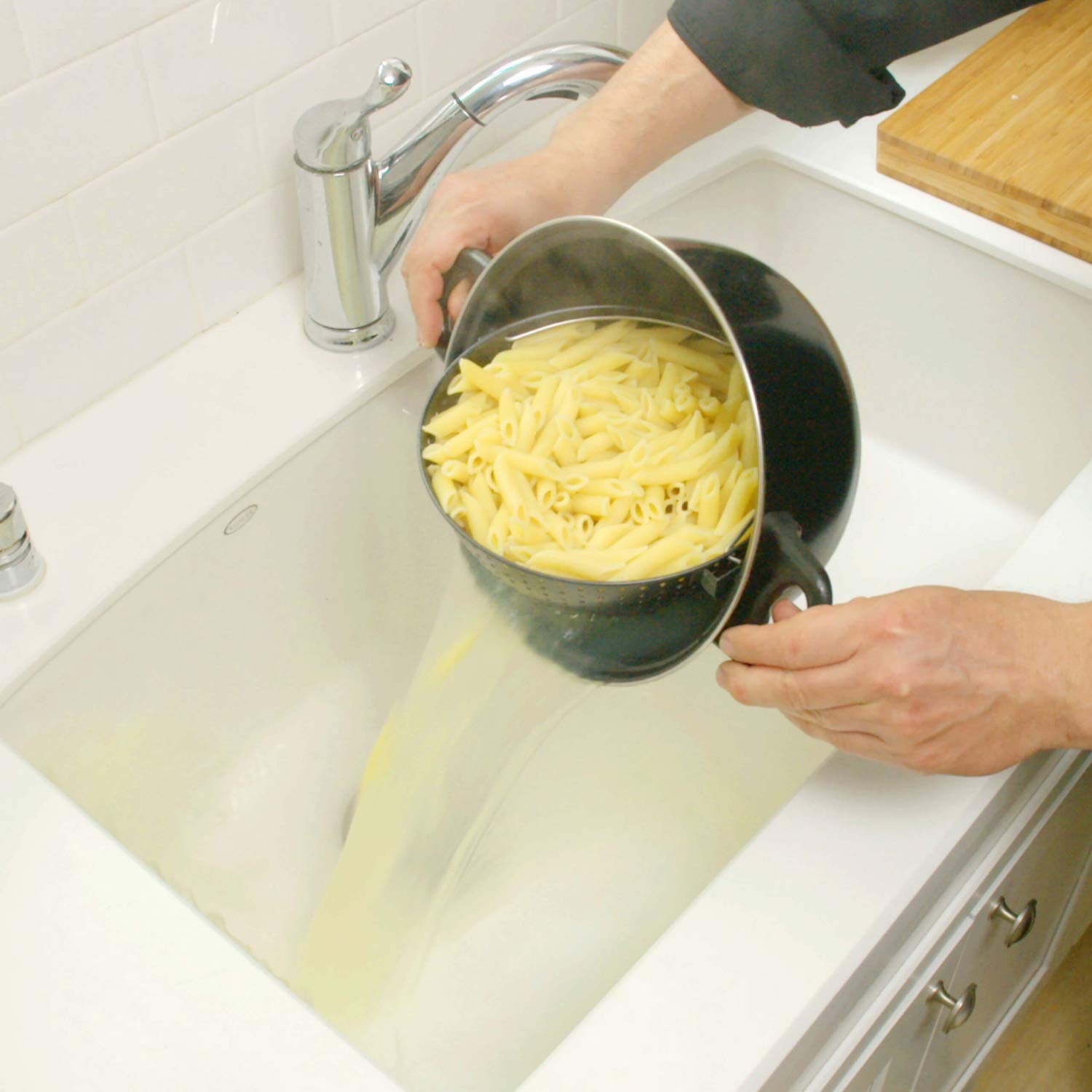 Genius World Garnki 3-częściowe z sitkiem 25 cm - Indukcja, Ceran, A24655 - obrazek 9