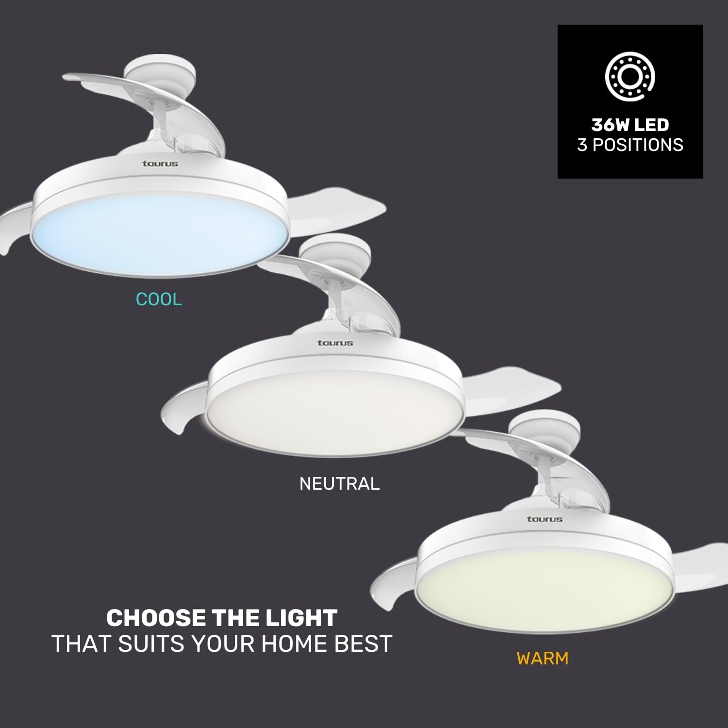 Wentylator sufitowy Taurus Fresko Hide - nowoczesny design i wydajność - obrazek 6