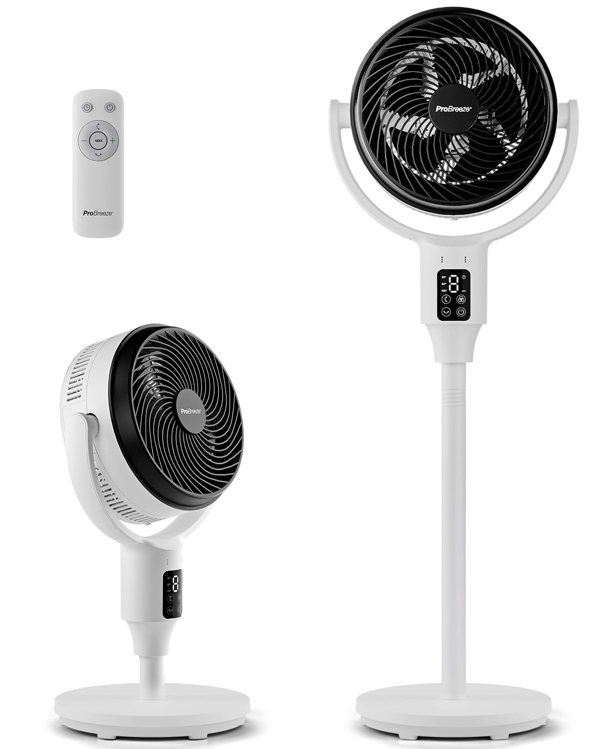 Wentylator kolumnowy Pro Breeze 109 cm - 29 dB Supercichy - Wyświetlac