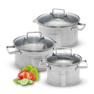 Zestaw garnków Classbach C-KTS 4015 ze stali nierdzewnej 6-częściowy