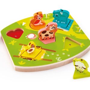 Hape E1614 Interactive Farmyard Sound Wooden Puzzle - Educational Toy