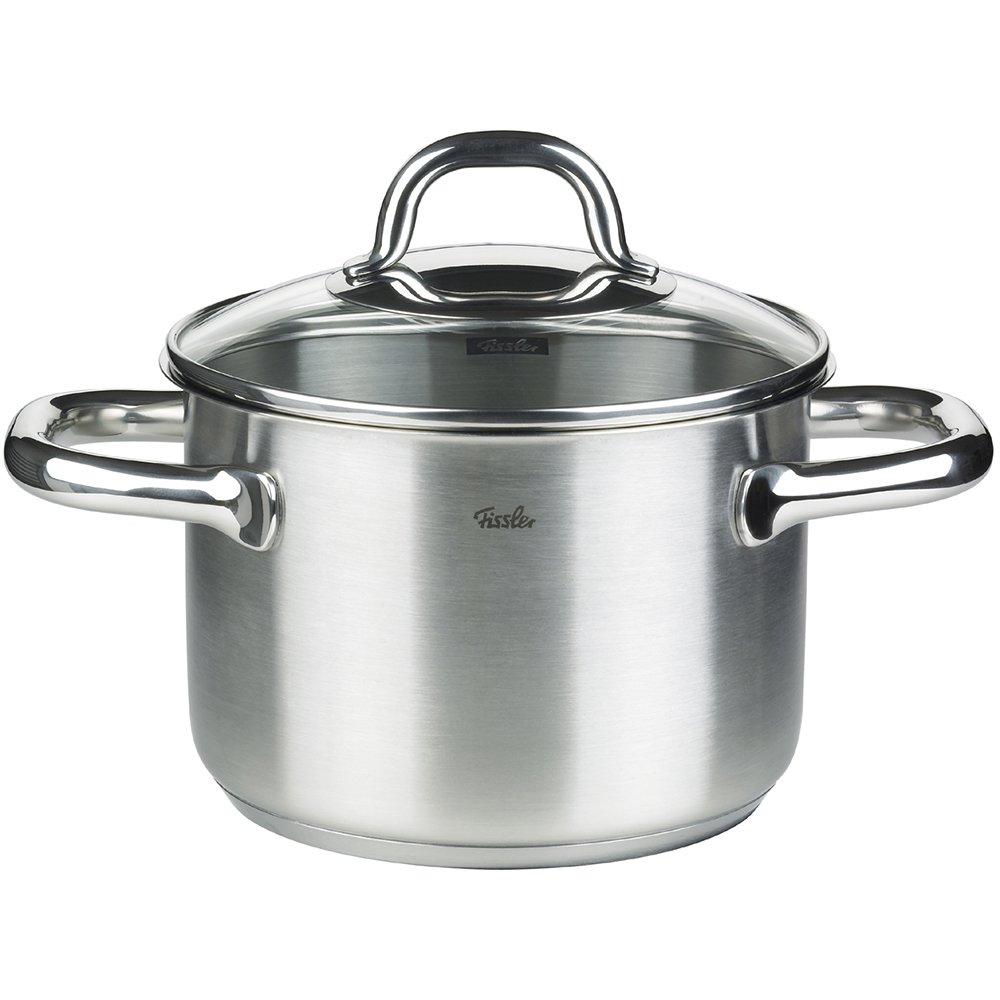 Fissler Korfu 5-Częściowy Zestaw Garnków Stal Nierdzewna Szklana Pokrywka - obrazek 6