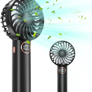AOSTOK Mini Wentylator Ręczny USB 3000 mAh z Uchwytem i 4 Trybami