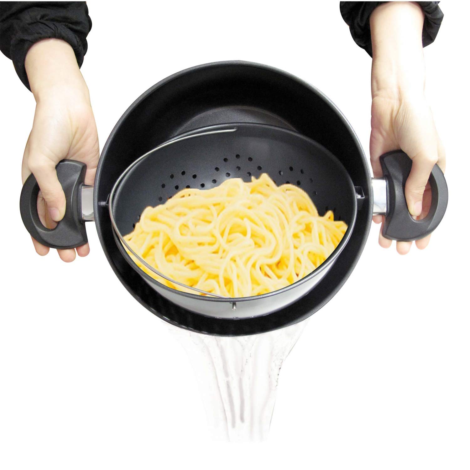 Genius World Garnki 3-częściowe z sitkiem 25 cm - Indukcja, Ceran, A24655 - obrazek 3