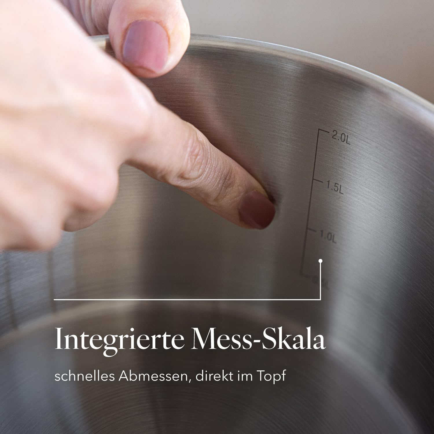 FLORINA Zestaw garnków Smart I 8-częściowy zestaw garnków z wysokiej j - obrazek 7