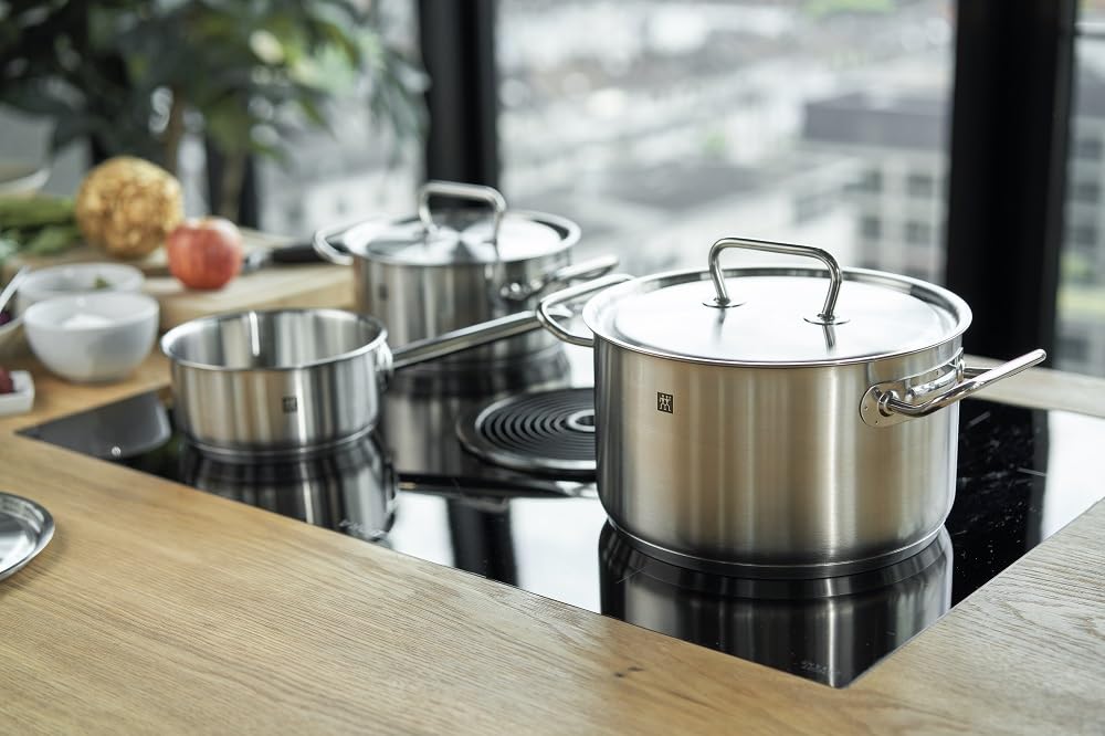 ZWILLING Kochtopf-Set, 5-tlg., 4 Deckel, Induktionsgeeignet, Edelstahl - obrazek 5