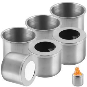 Zestaw 3 garnków na bioetanol z palnikiem i wełną szklaną do kominka