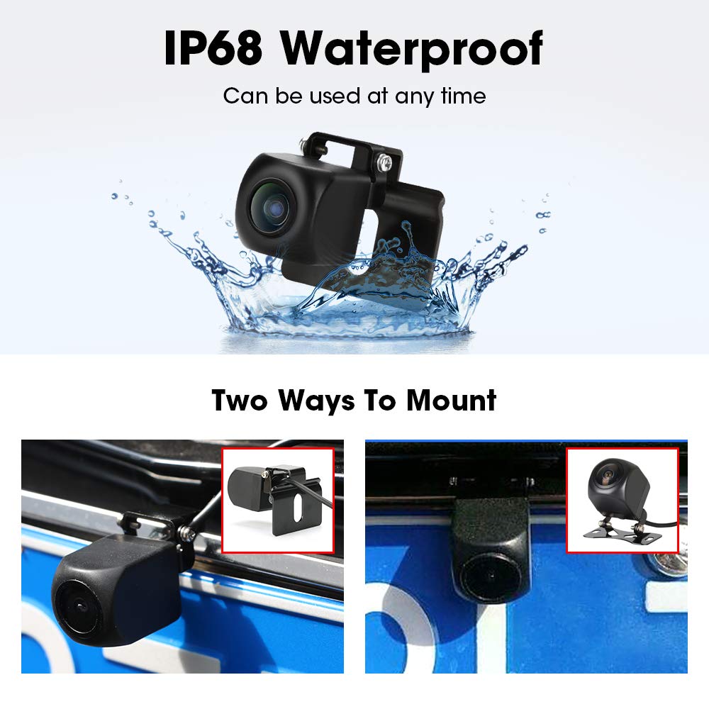 Jansite Kamera Samochodowa 24H 1080P z Hardwire Kit - Podwójna, Noktowizor - obrazek 4