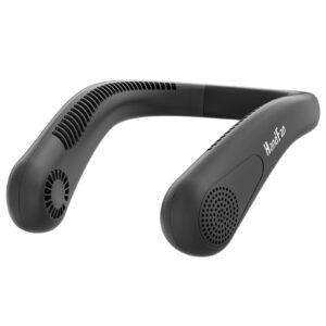 Wentylator na szyję 5000 mAh USB, bezłopatkowy, cichy, 3-biegowy, czarny