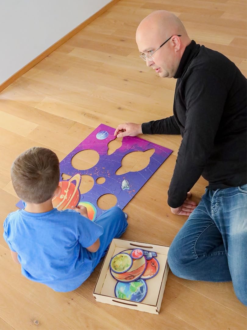 Puzzle podłogowe Układ Słoneczny Ulanik – 69 elementów edukacyjnych dla dzieci 3+ - obrazek 4