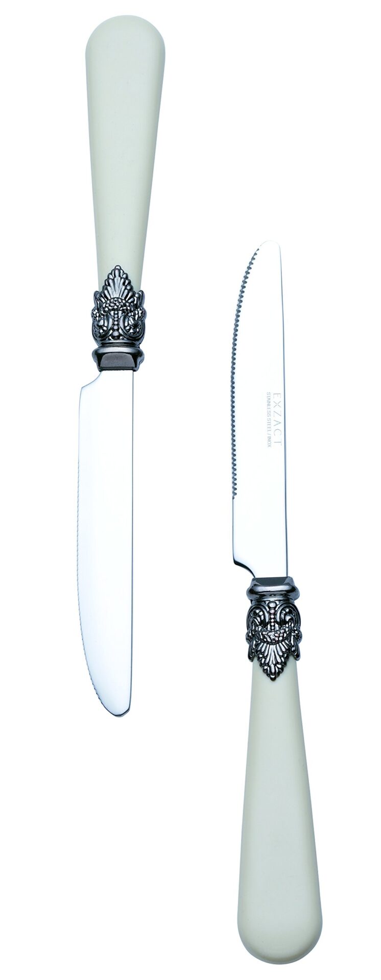 Exzact Zestaw sztućców w stylu vintage, 16szt., antyczne kremowe uchwy - obrazek 5