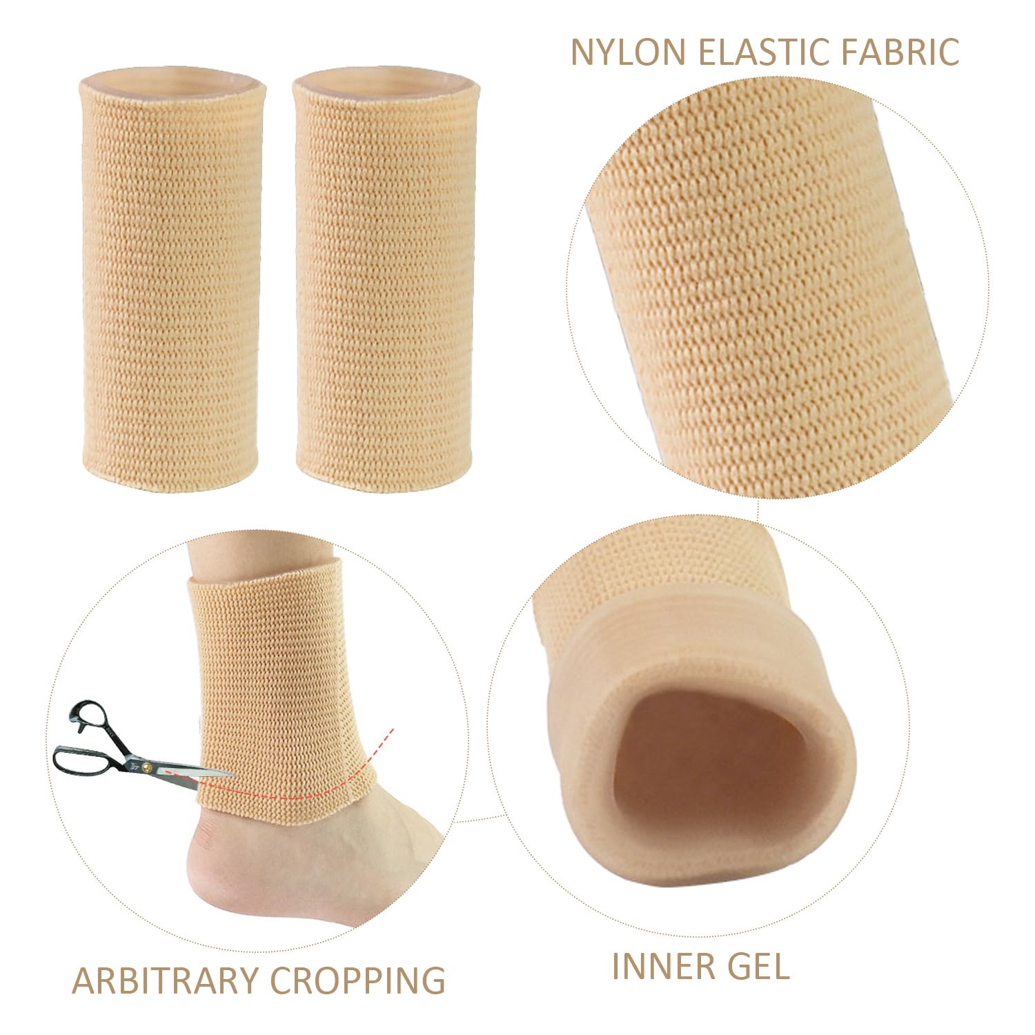 1 para elastycznych żelowych ubrań ochronnych, odzieży ochronnej na ko - obrazek 5