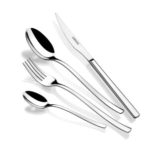 Monix Genova 24-częściowy zestaw sztućców, z nożem do steków, stal nie