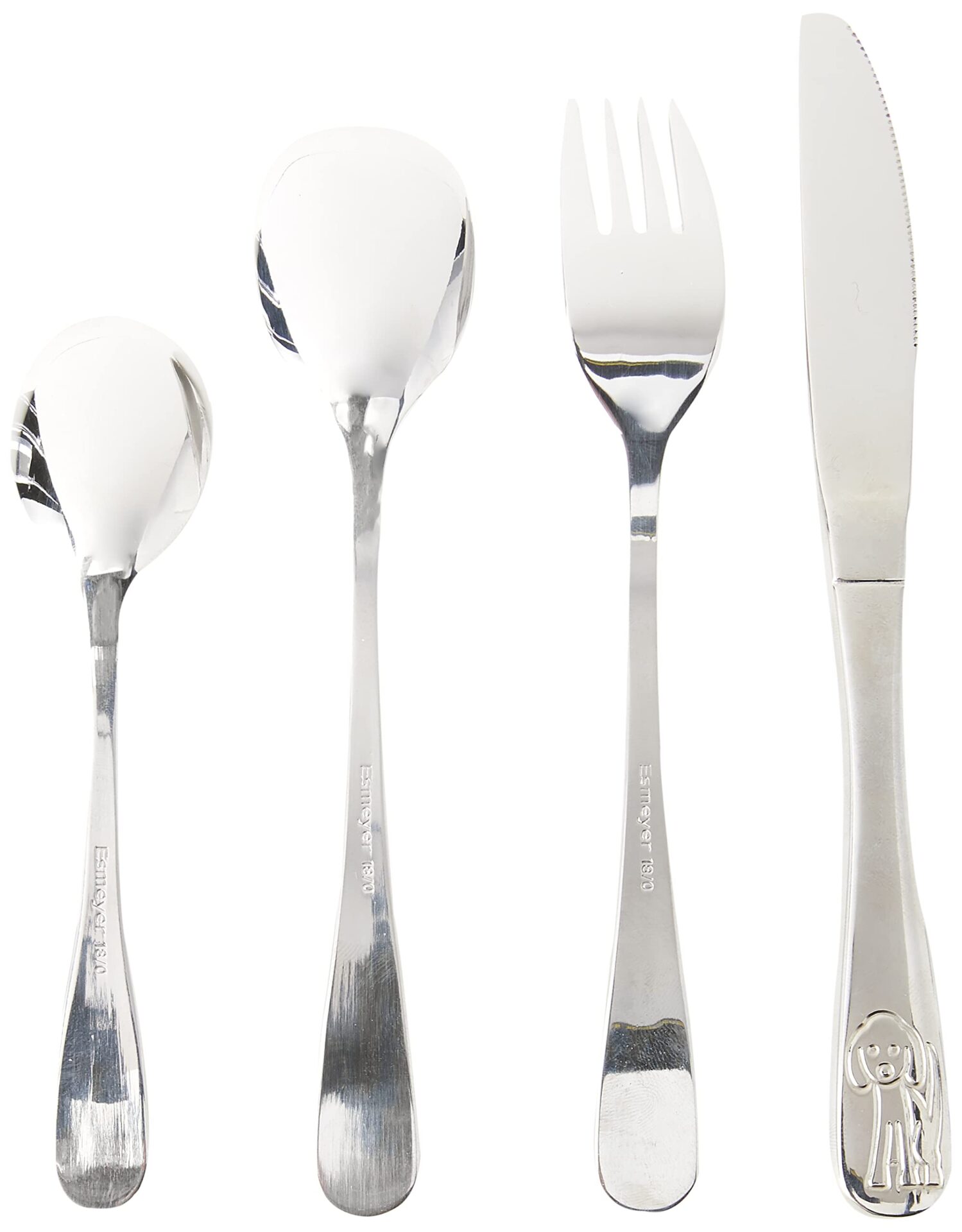 Esmeyer 4-częściowy zestaw sztućców dla dzieci model Bambino ze stali - obrazek 4