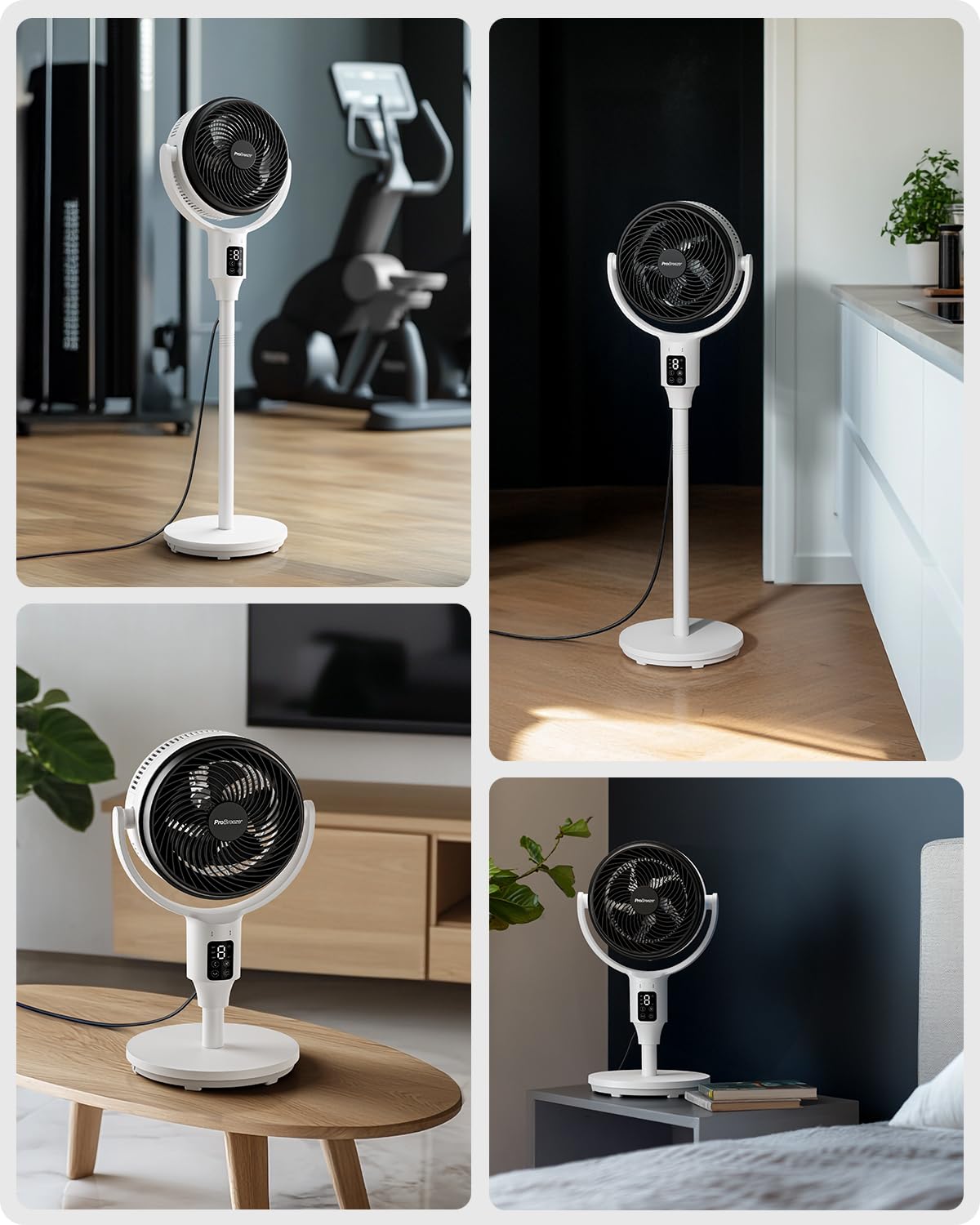 Wentylator kolumnowy Pro Breeze 109 cm - 29 dB Supercichy - Wyświetlac - obrazek 2